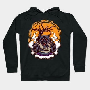 Scary Werewolf Costumes for a Halloween Party Hoodie